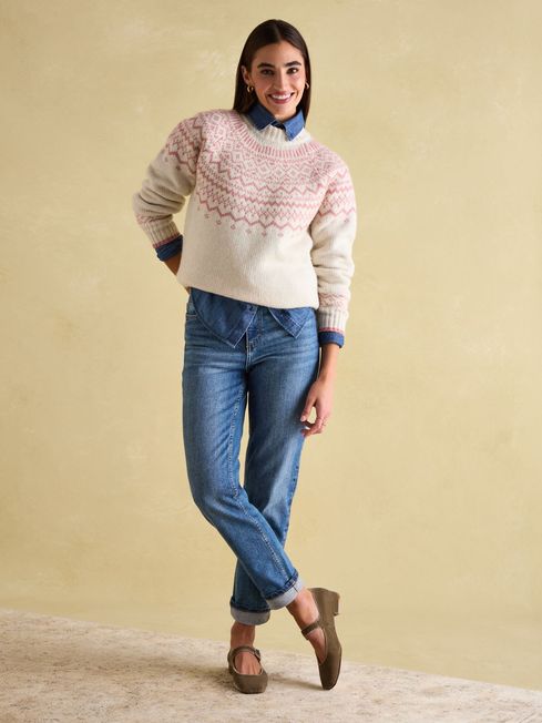 Joules Charlotte Crew Neck Fair Isle Jumper