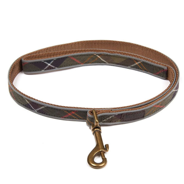 Barbour Reflective Dog Lead Classic Tartan