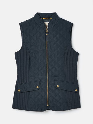 Joules Minx Showerproof Diamond Quilted Gilet