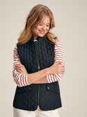 Joules Minx Showerproof Diamond Quilted Gilet