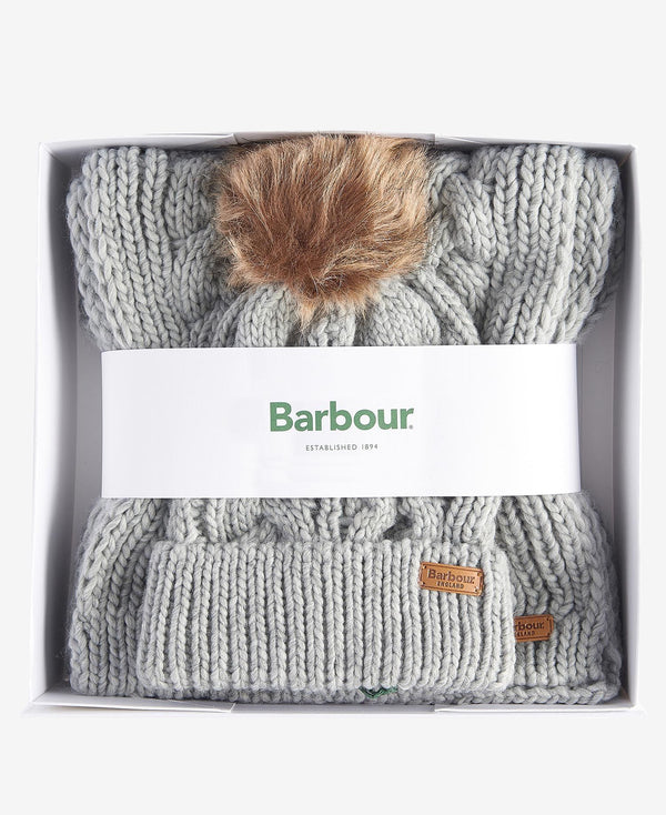 Barbour Penshaw Beanie & Scarf Set