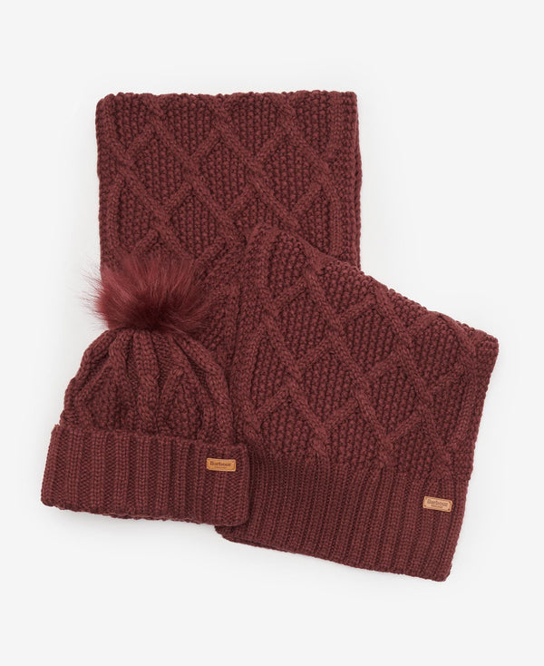 Barbour Ridley Beanie and Scarf Set