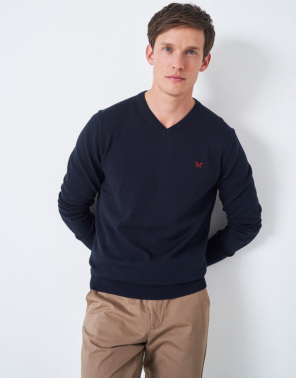 Crew Clothing Organic Cotton V Neck Jumper