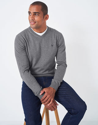 Crew Clothing Organic Cotton V Neck Jumper