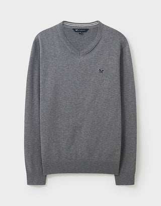 Crew Clothing Organic Cotton V Neck Jumper