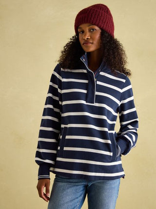 Joules Burnham Funnel Neck Quarter Zip Sweatshirt