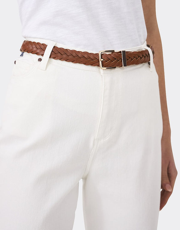 Crew Clothing Plaited Leather Belt