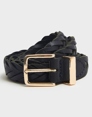 Crew Clothing Plaited Leather Belt