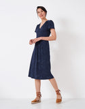 Crew Clothing Edith Wrap Jersey Dress