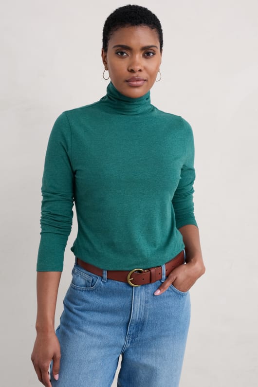 Seasalt Landing Roll Neck Top