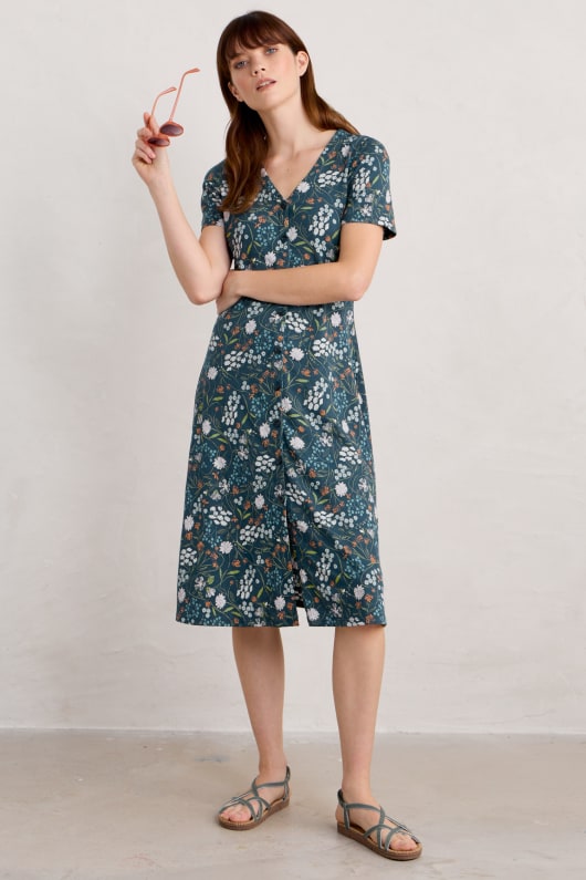 Seasalt Lilian Fitted Vintage-Inspired Tea Dress