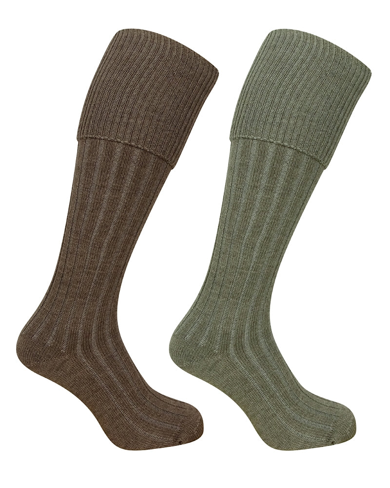 Hoggs of Fife 1902 Plain Turnover Stockings