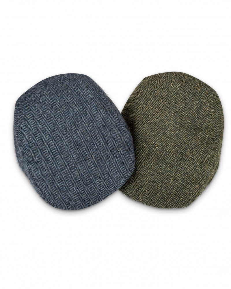 Hoggs of Fife Herringbone Tweed Cap