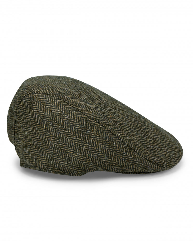 Hoggs of Fife Herringbone Tweed Cap